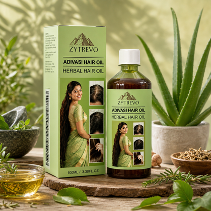 Adivasi Herbal Hair Growth Oil – Nourishing Scalp & Smooth Hair Care