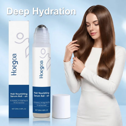 Rosemary Ginger Roll-on Hair Serum Aloe Extract Nourish Scalp Ease Dry Tightness Soft Follicle Portable Targeted Daily Hair Care