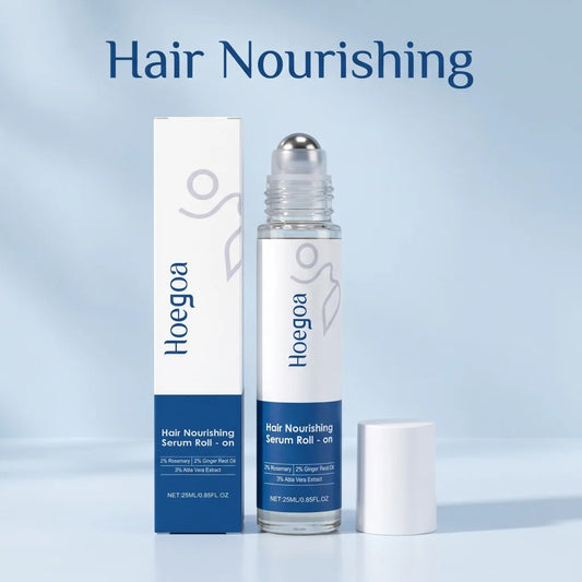 Rosemary Ginger Roll-on Hair Serum Aloe Extract Nourish Scalp Ease Dry Tightness Soft Follicle Portable Targeted Daily Hair Care