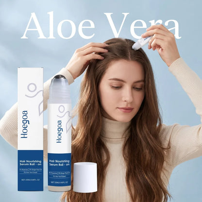 Rosemary Ginger Roll-on Hair Serum Aloe Extract Nourish Scalp Ease Dry Tightness Soft Follicle Portable Targeted Daily Hair Care